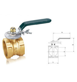 2 Inch Copper Pipe Ball Valve  Flanged Forging Plumbing Water Valve DN50 CW617