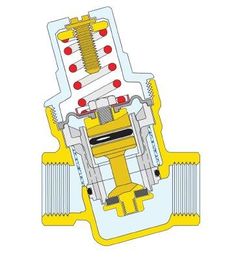 Anti Corrosive Brass Pressure Reducing Valve , DN15 DN50 Water Pressure Regulator Valve